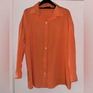 Express Women’s Bright Orange Casual Shirt